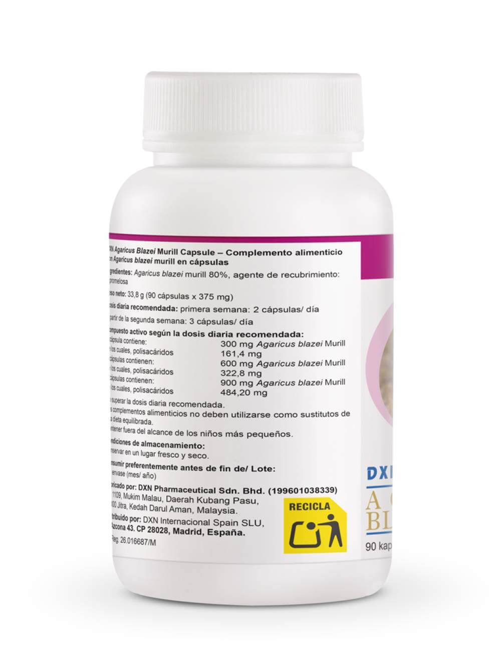 DXN Agaricus Blazei Murill – 90 cápsulas - Imagen 2