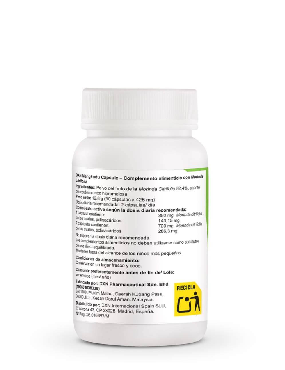DXN Mengkudu (Noni) – 30 cápsulas - Imagen 2