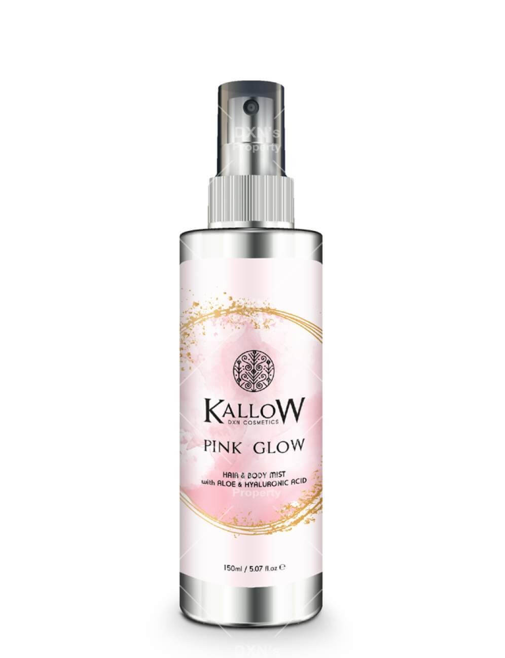 Kallow Pink Glow – Bruma para pelo y cuerpo con aloe y ácido hialurónico 150ml (PVP)